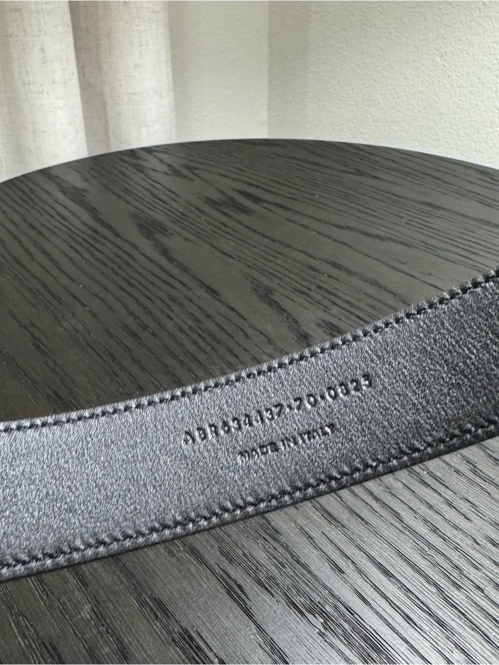 Saint Laurent YSL Cassandre Leather Belt Black 70/28